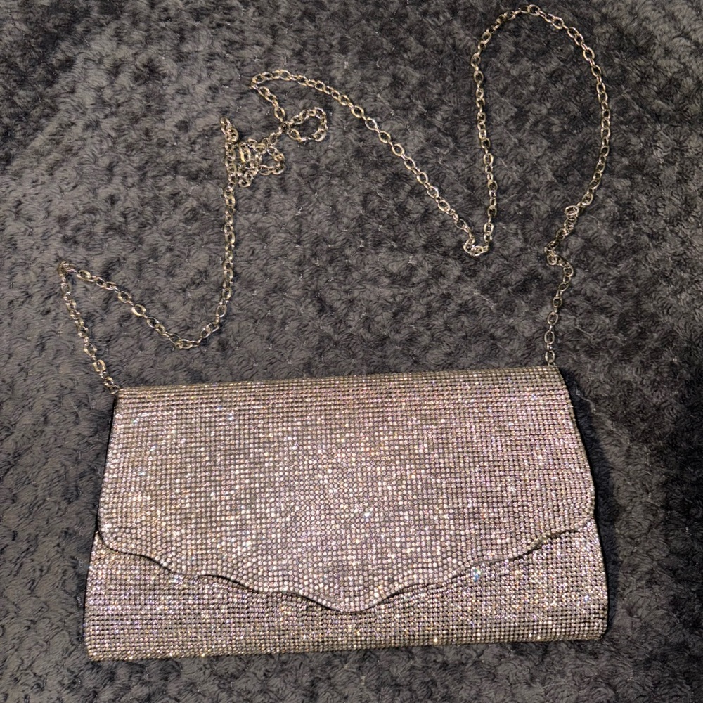 Elegant silver Evening Clutch